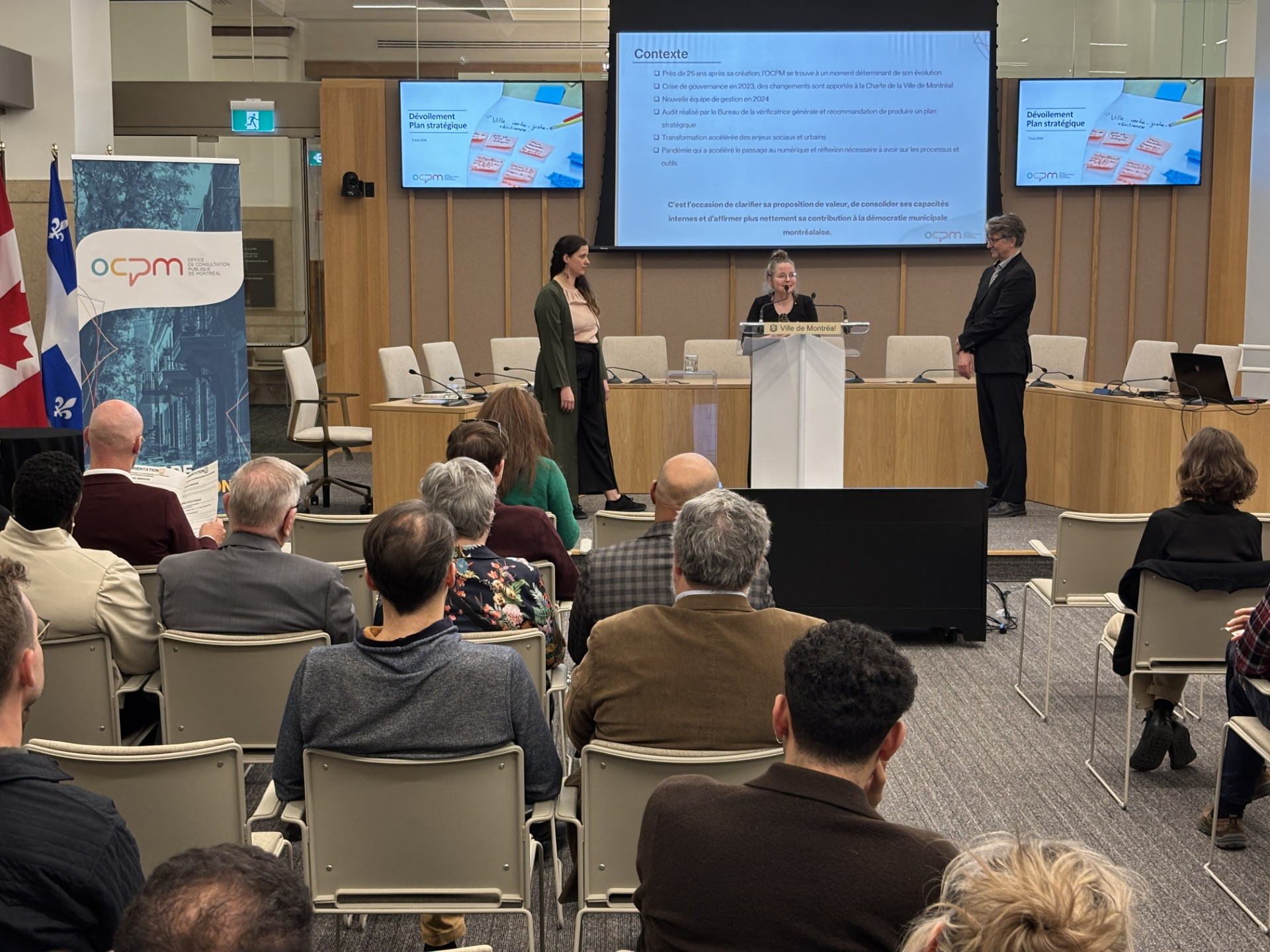 Présentation des résultats de la planification stratégique de l'OCPM